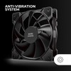 Mars Gaming MF-PWMX2 Black, 2 Fans 120 mm, Whisper Quiet