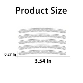 20PCS Reflective Car Wheel Decorative Stripe Stickers, Night Safety Warning Tape Sticker, Anti-Scratch Tire Rims Sticker, Auto Decals Exterior Fluorescent Accessories for Motocycle Bike (White)