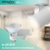 Oktaplex Lux GU10 Dimmable LED Lamp Warm White 2700K 400lm