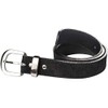Atitlan Leather Black Suede Leather Money Belt 38