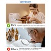 OKH 160% Magnifying Glasses Wearable Magnifier Hands-Free for Close Work