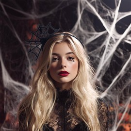 Fdesigner Spider Hallwoeen Headband Black Gothic Headpiece Cute Costume Hair Accessories