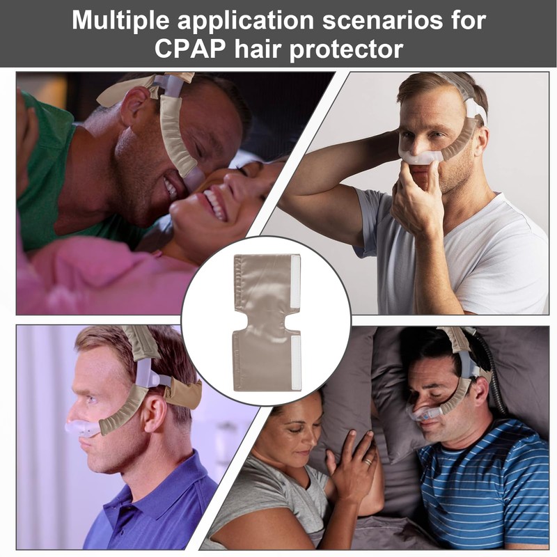 4 Pack Satin CPAP Strap Covers Soft, CPAP Hair Protector