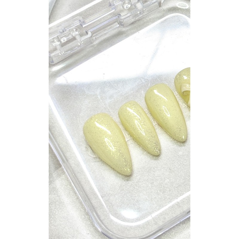 Lemon Blossom Nail Tips - Almond / 레몬 블라썸 네일팁