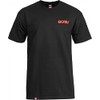 Bones Bearings Swiss Text Black T-Shirt, Medium