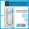 TOOLCORE TOOLCORE? Staubschutztr mit Rei?verschluss 1,1x2,2m [Extra Stark] Bautre mit