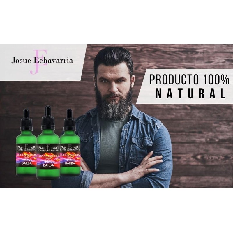 Loción Crecimiento de Barba Premium Doblemente Concentrada Set de 3