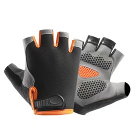 OnlyPRIME FITLEX FitGrip Fahrradhandschuhe Herren Sommer – Fitnesshandschuhe Herren Kraftsport mit Gelpolster, Atmungsaktiv & rutschfest für Gym, Training und Klettern (L)