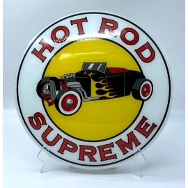 Hot Rod Supreme 13.5"  Gas Pump Globe Face - DOUBLE STRENGTH GLASS!