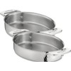 All-Clad Specialty Stainless Steel Oval Bakeware Set 2 Piece Induction