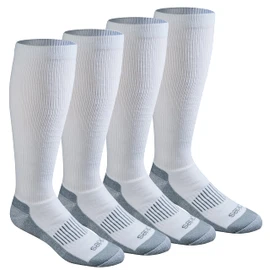 Dickies Men's Light Comfort Compression Over-the-calf Socks, White (4 Pairs), Shoe Size: 6-12