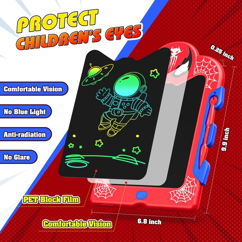 LCD Writing Tablet for Kids: Spidolapse 2 PCS Doodle Board
