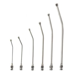 2Pcs Livestock Small Animal Pet Bird Syringe Gun Drench, 6Pcs Curved Gavage Feeding Tubes, Metal Head Prevents Bite Damage (30ML)