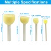 Marvexi 20 Pcs Round Sponge Brush Paint Set 4 Assorted