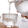 BOLLAER Sake Pot Set, Japanese Cold Sake Glasses, Clear Unique