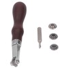 Leathercraft Spacer Set High Carbon Steel Wooden Handle Portable Durable