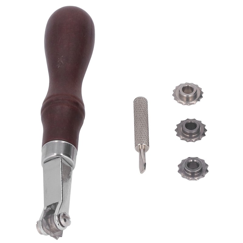 Leathercraft Spacer Set High Carbon Steel Wooden Handle Portable Durable