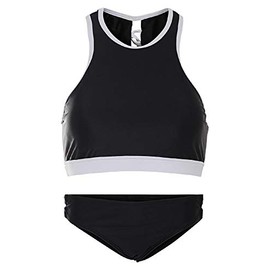 La-V Girls' Two-Piece Sports Bikini, black