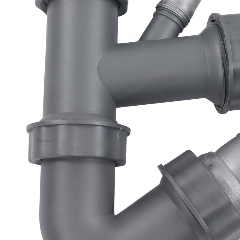 Kitchen Sink Double Hose Drain Kit Quick Draining Expandable Multiple