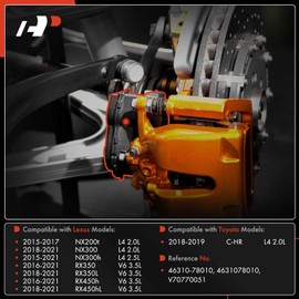 A-Premium Rear Electronic Parking Brake Actuator Motor Compatible with Toyota & Lexus Model - C-HR 2018-2019, RX350/RX450h 2016-2021, RX350L/RX450hL/NX300 2018-2021, NX200t 2015-2017, NX300h 2015-2021