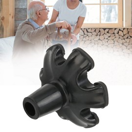 Walking Cane Tips,Heavy Duty 19mm Quad Cane Tips with 6 Support Feets,Rubber Foot for Cane,Replacement Feet for Canes,Cane Bottom Rubber Self Standing Cane Tip for Crutch,Base for Walking Cane