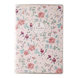 Daigo J2130 Household Book, 2 Years, Consecutive Use, No Dates, Free Type, A5, Pink