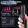 Windproof Torch Lighter, Long Camping Lighter Refillable Butane Gas -