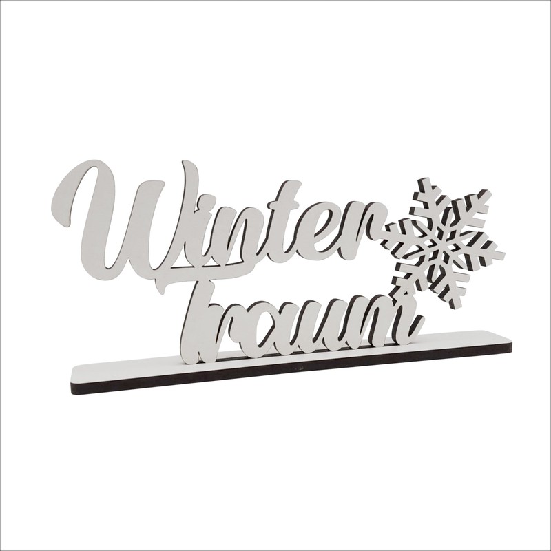 Melis Decorative Lettering Winter Dream - Winter Decoration Wooden Christmas