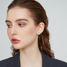 MONGAS Dragon Earrings Sterling Silver Dragon Screw Back Stud Earrings Dragon Jewelry for Women