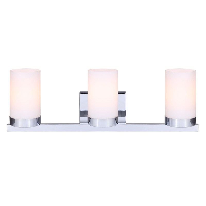 Canarm IVL429A03CH Milo 3-Light Bath Vanity, Chrome