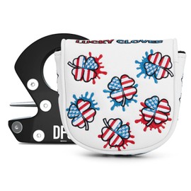 Golf Mallet Putter Cover Headcover, USA Style Magnetic Closure Premium Leather Headcovers Golf Mallet Putter Cover for Golf DF3 Putter