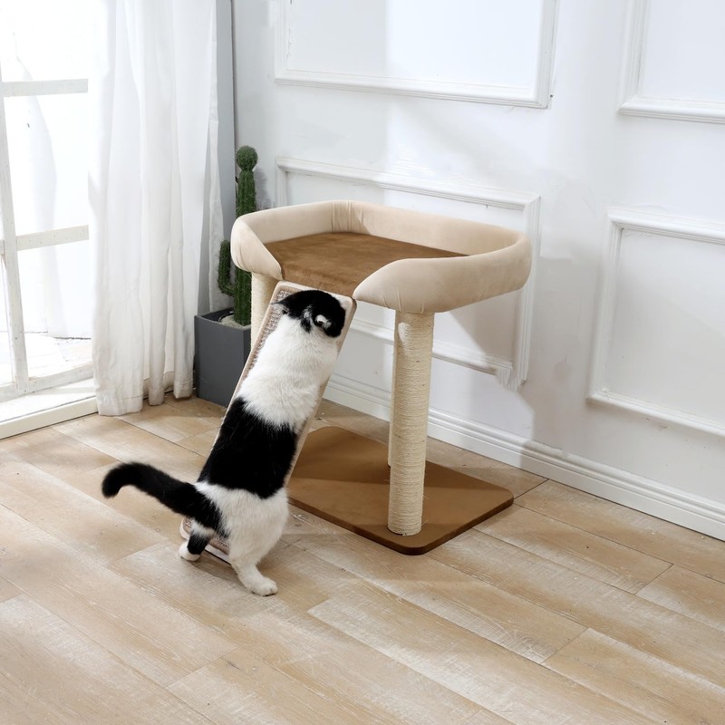 SHENGOCASE Modern Cat Tree Tower, Extra Large Platform Couch Sofa