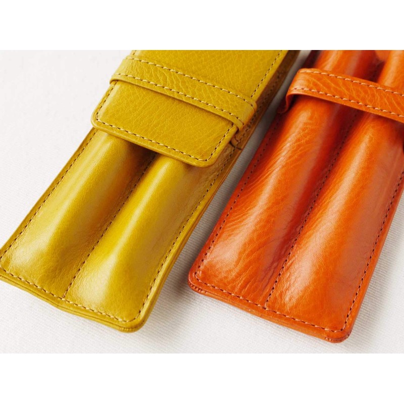 Slip-on Pensiest Double Holder Gift AZ Leather Camel IAZ-4501