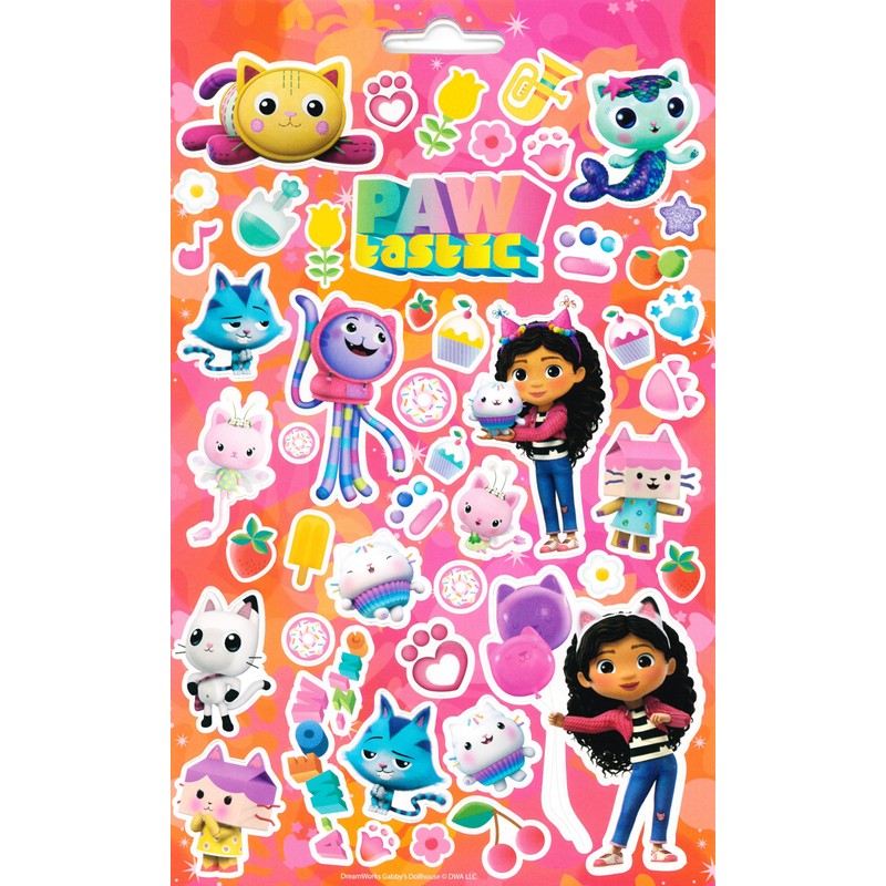 Gabbys Dollhouse 500 Stickers for Kids Mega Sticker Pack