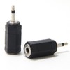 Ancable 2.5mm 3.5mm 変換プラグ 2個 2.5mmモノラル超ミニプラグオス-3.5mmモノラルミニジャックメス 変換アダプタコネクタ