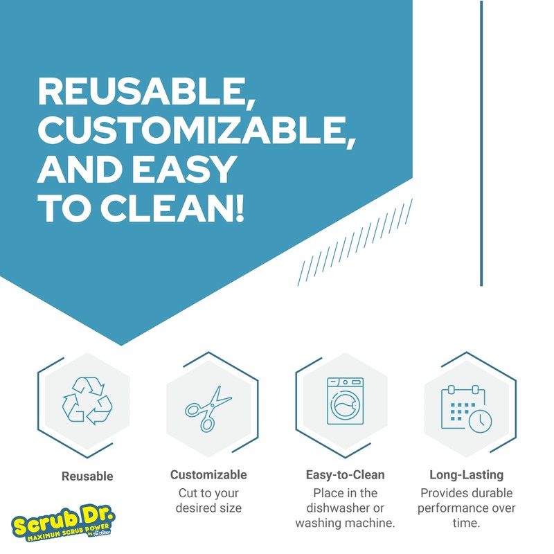 The Tile Doctor Multipurpose Scrub Pad - Ideal for Bathroom,