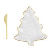 Mud Pie Christmas Tree Gold Christmas Cheese Plate Set
