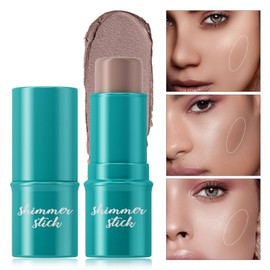 Vawolecy Contour Stick, Shades with Highlighter & Bronzer & Blush Cream Blush Highlighter Bronzer Pen, Long-Lasting Smooth Gliding Face Illuminator Makeup