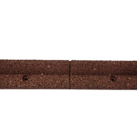EcoBorder L No-Dig Rubber Landscape Edging with Hardware, 3.125" x 24', Brown