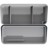 helit H6252534 Table Organiser "the Company", Desk Butler in Blue/Grey