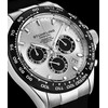 Stuhrling Original Stuhrling Aquamaster Quartz Chronograph Watch Silver Dial Screw