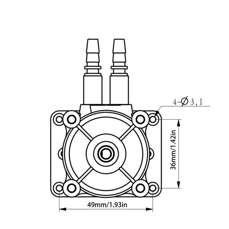 Dual Head High Flow Corrosion Resistant Peristaltic Pump Liquid Dosing