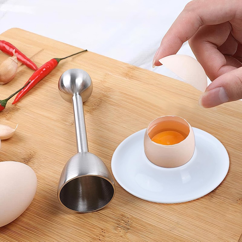 FESSOSKO 6 Pcs Plastic Egg Cups, Round Egg Cup with