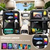 Zecirl 2Pack Car Backseat Organizer with Foldable Table Tray,6 Storage