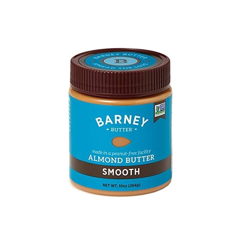 Barney Butter Almond Butter, Smooth, 10 Ounce Jar, Skin-Free Almonds,