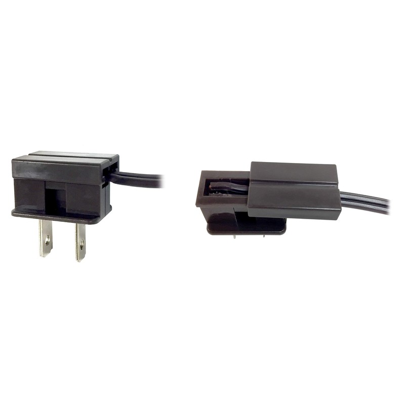 National Artcraft® Brown End Plug for SPT-2 Electrical Cord (Pkg/2)