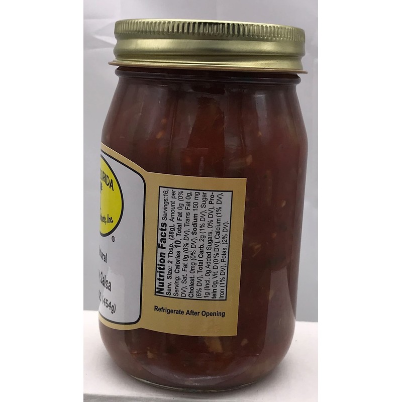 Old Florida Gourmet Salsa Mild Chunky, 16 Ounce - PACK
