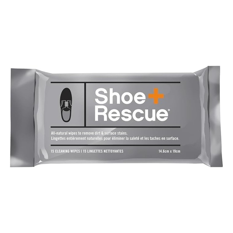 ShoeRescue All-Natural Cleaning Wipes. Remove Dirt & Surface Stains from