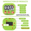 Digital Kitchen Timer 2 Pack, Large Magnetic Digital Kitchen Timer