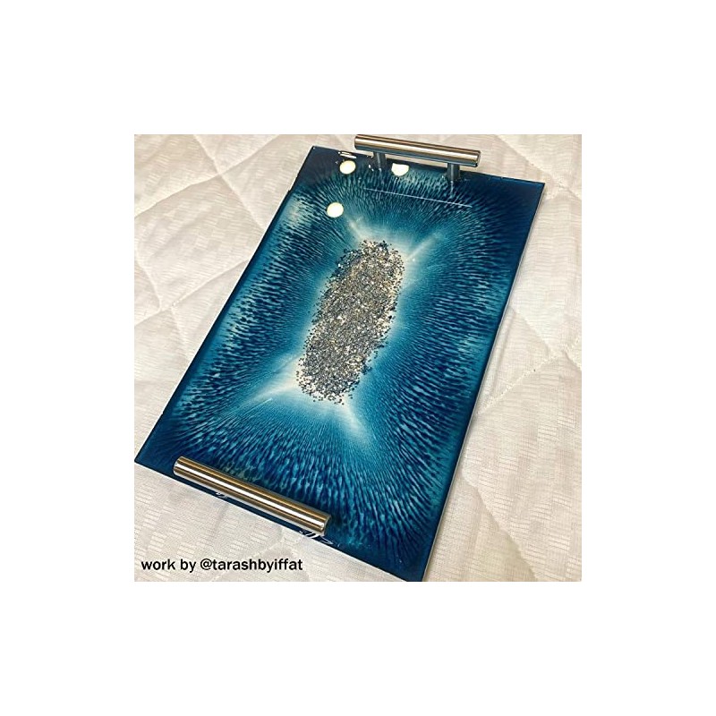 RESINWORLD - Molde de silicona grande y plano profundo con